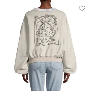 Free People Tie Dye Graphic Pullover